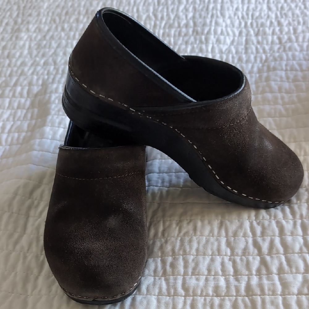 Dansko Black Sole Clogs